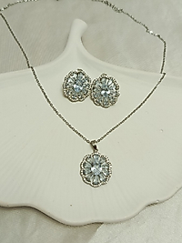 taşlı silver takım