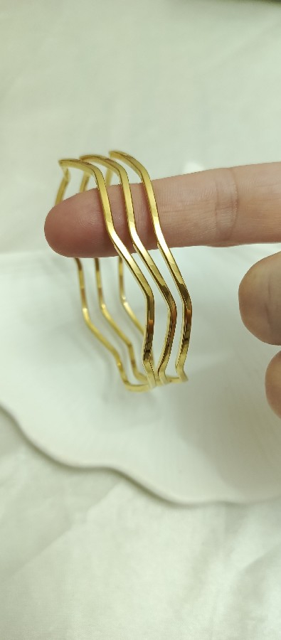 65 mm 3lü geniş zigzak bilezik