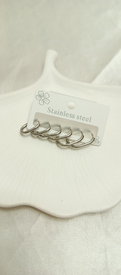 çoklu silver halka küpe