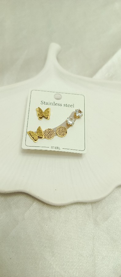 çoklu kelebek küpe