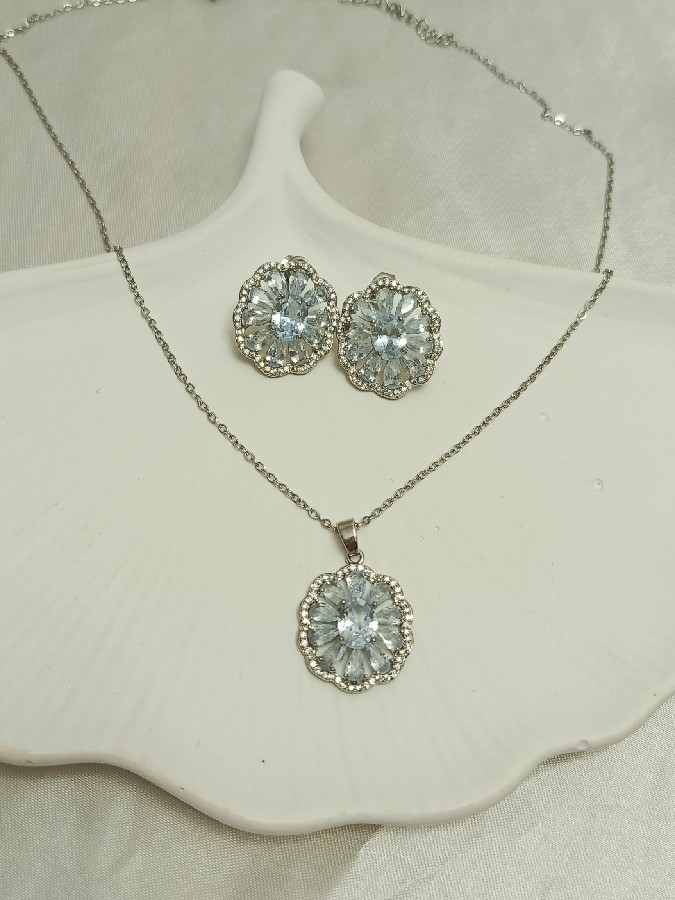 taşlı silver takım